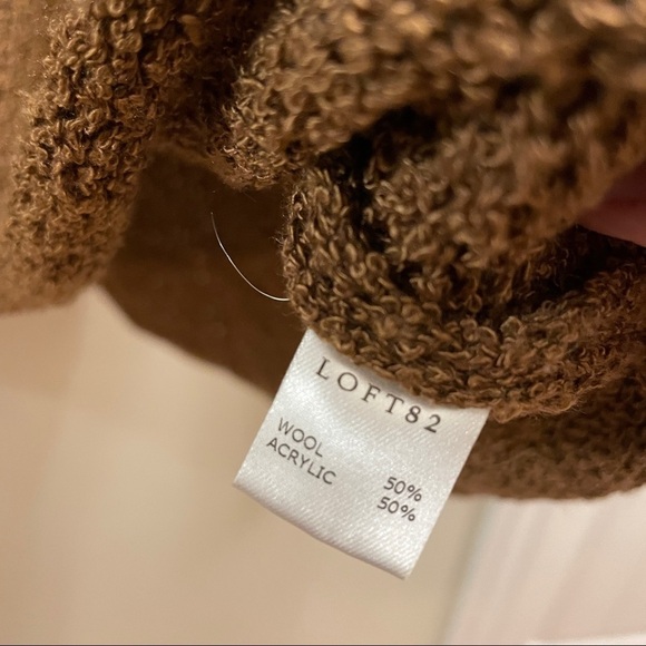 Oak + Fort (Loft 82) Oversized Wool Knit Sweater in Golden Brown - Picture 10 of 15